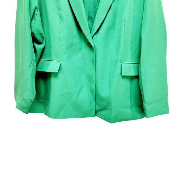 The Drop Womens Green Blazer Jacket Size 4X Lightweight With Pockets - Picture 5 of 13